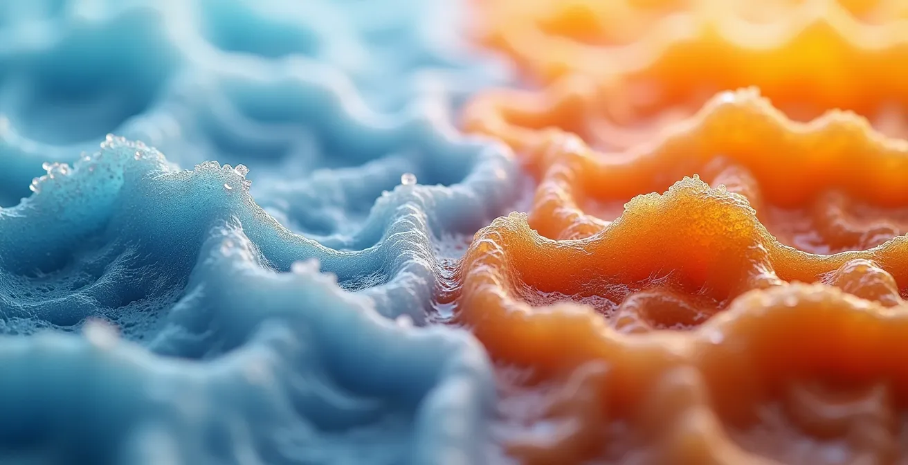 Visual comparison of heat and cold ablation techniques