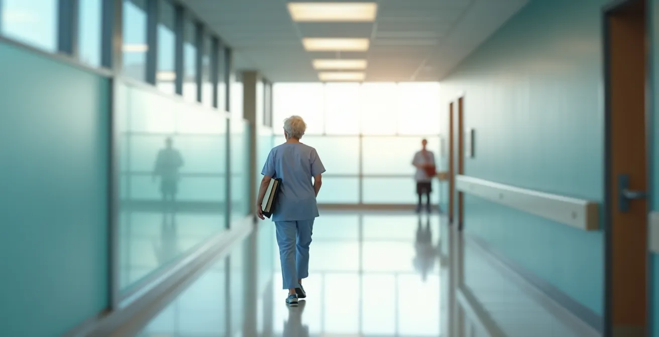 Patient confidently navigating healthcare options in a Montreal medical facility
