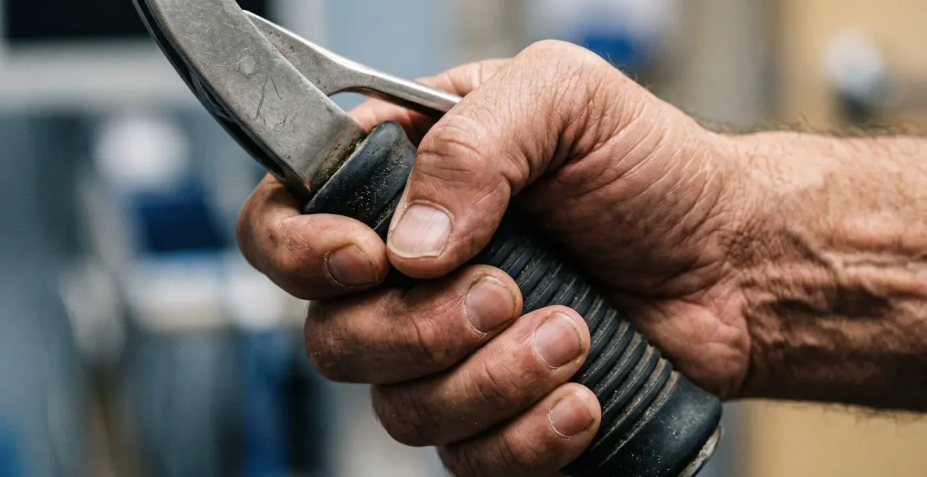 Macro detail of hands performing functional capacity evaluation