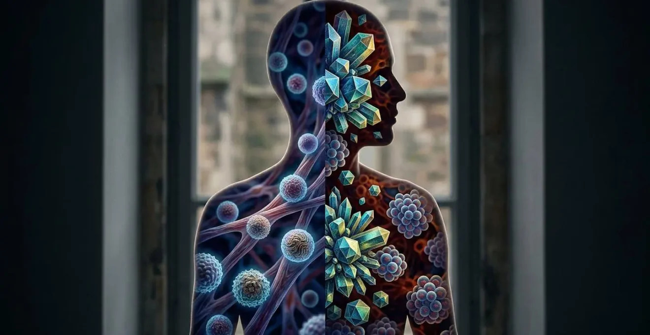 Visual comparison of immunotherapy and chemotherapy showing molecular mechanisms and patient experience