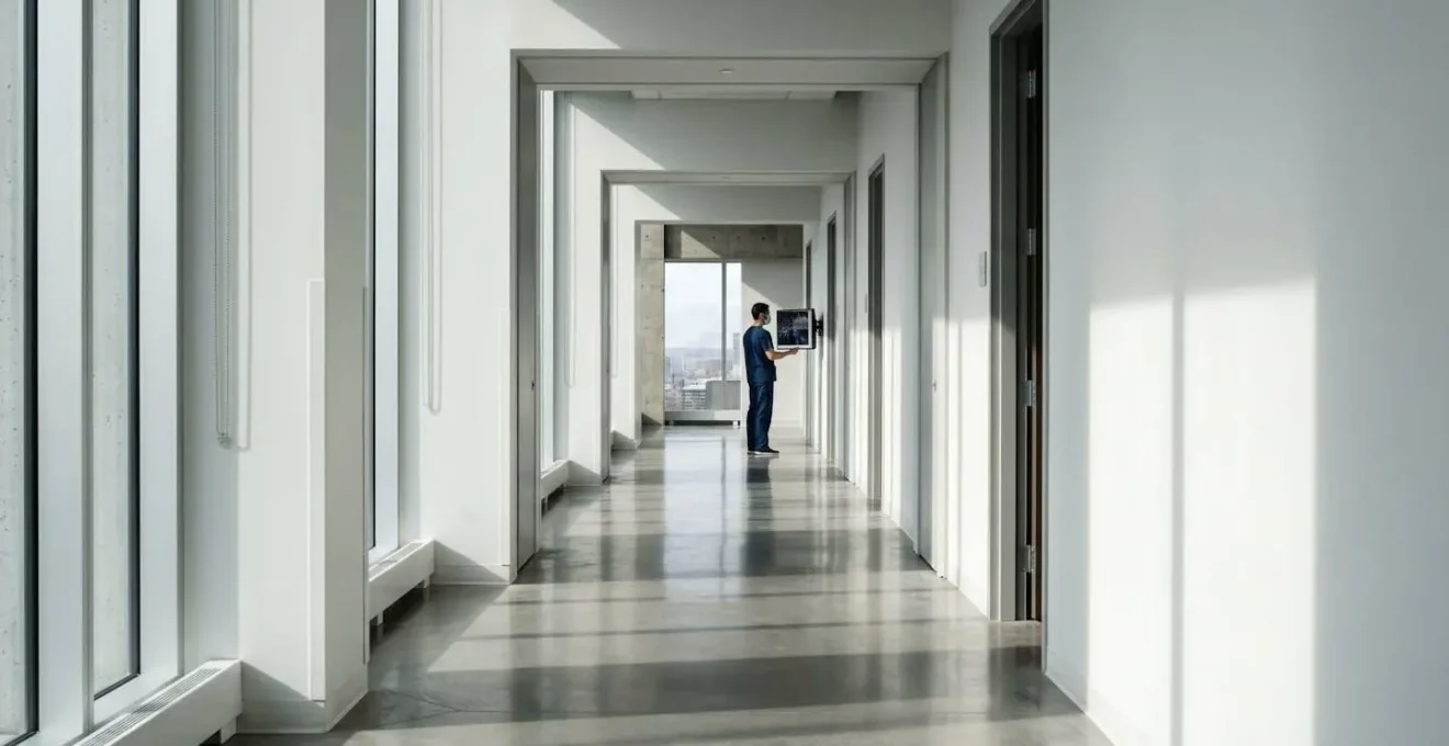 Medical professional evaluating diagnostic pathways in Montreal healthcare setting