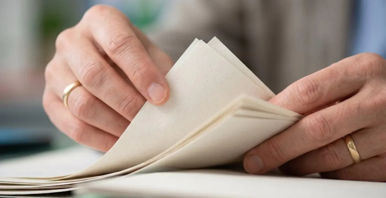 Medical administrative professional reviewing billing documentation in Quebec healthcare facility