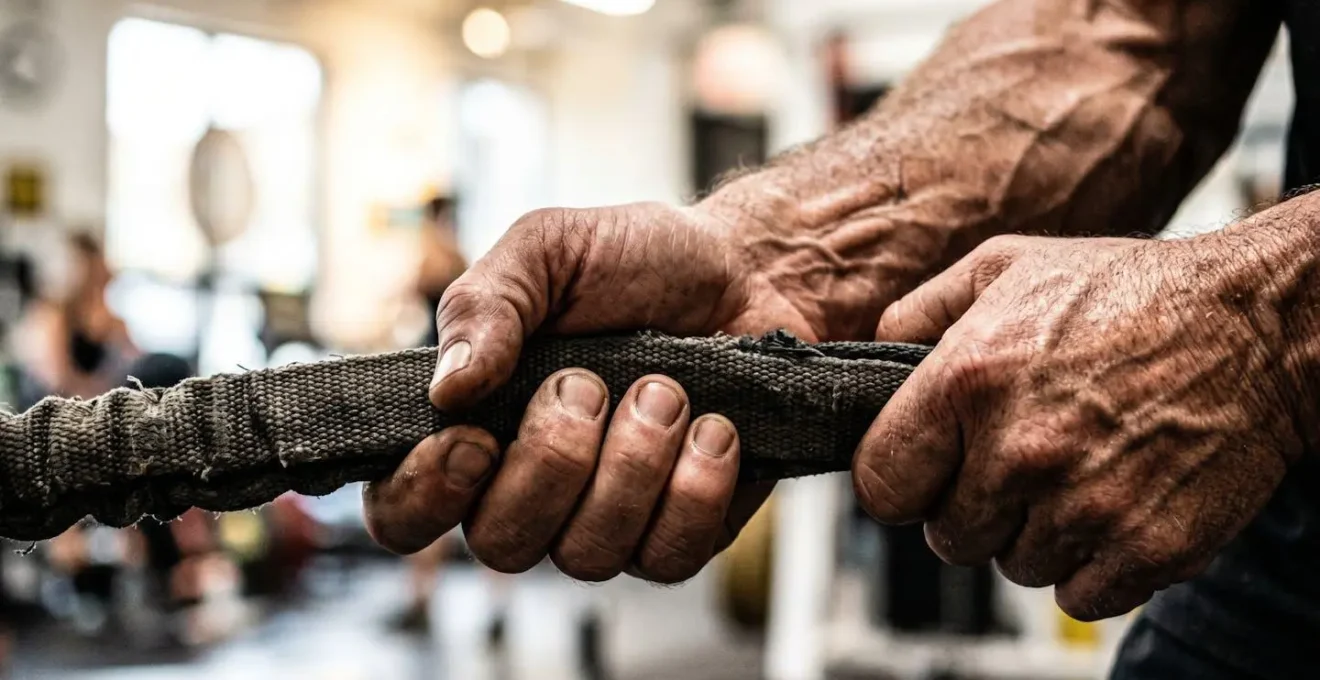 Indoor weight training setup for winter bone health maintenance